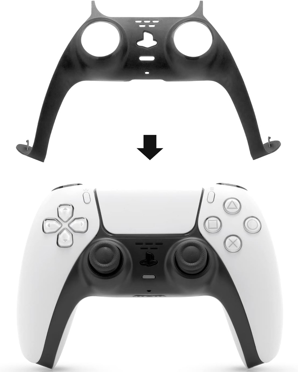 قطعة لتغيير لون الجزء السفلي من كنترولر بليستيشن 5 / رمادي غامق