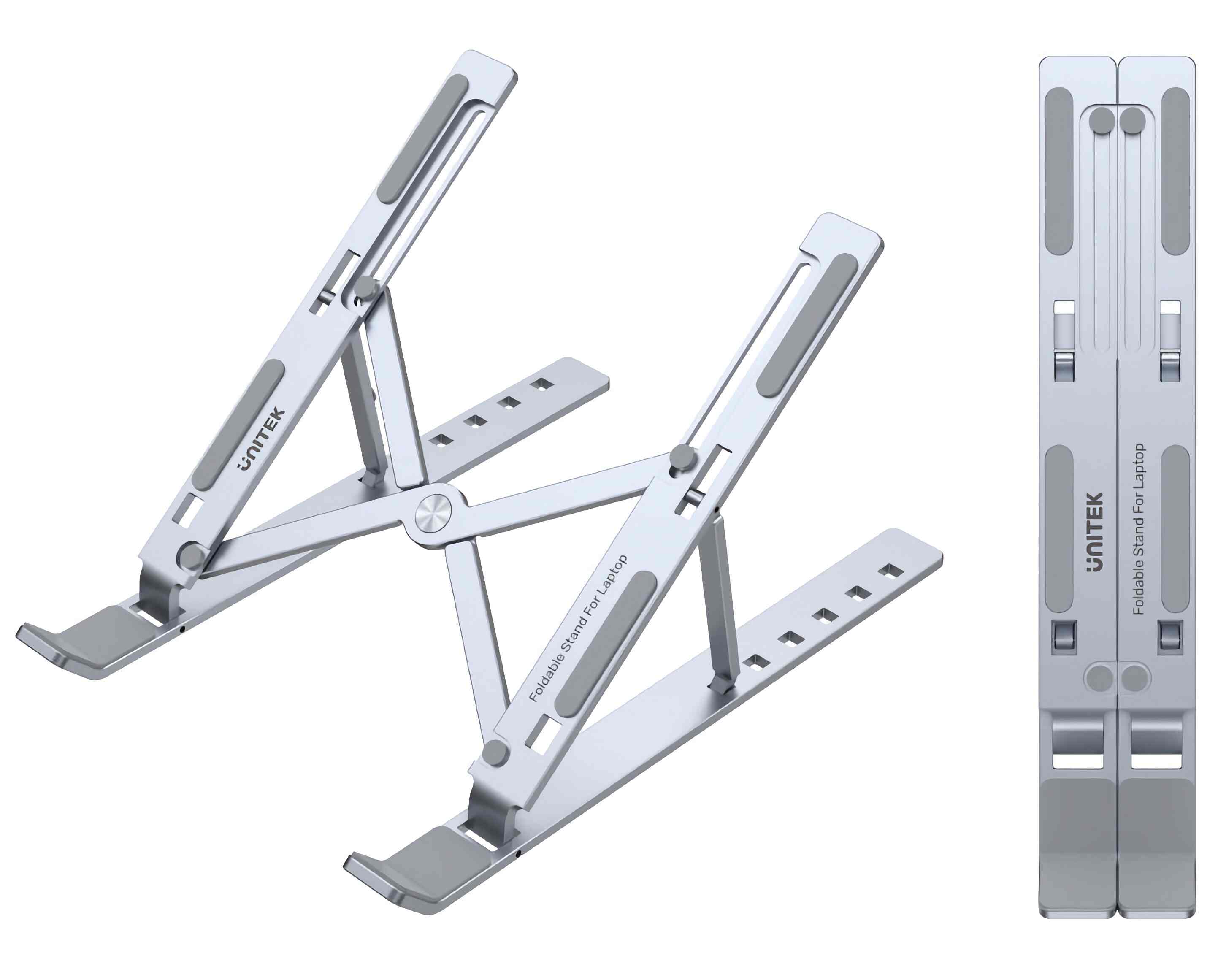 ستاند لابتوب قابل للطي من Unitek / مصنوع من المنيوم / يدعم كل الاحجام