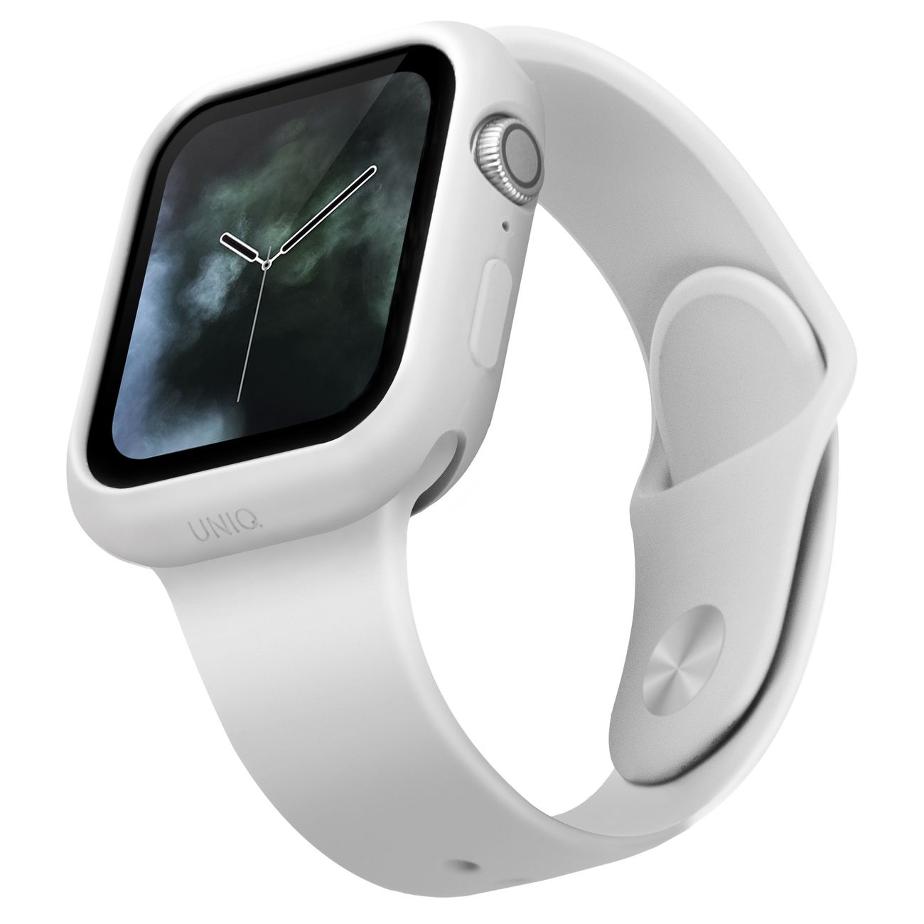 كفر يونيك Lino لساعة ابل / سليكون / يحمي من الطيحات / حجم 40 و 41 / ابيض