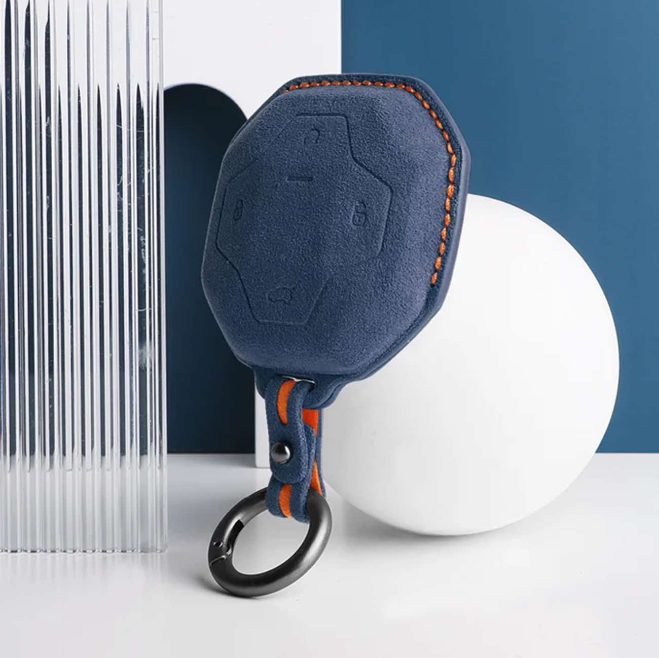 Jetour Traveler Car Remote Cover for 2023 & 2024 / Luxurious Italian Fabric / Blue