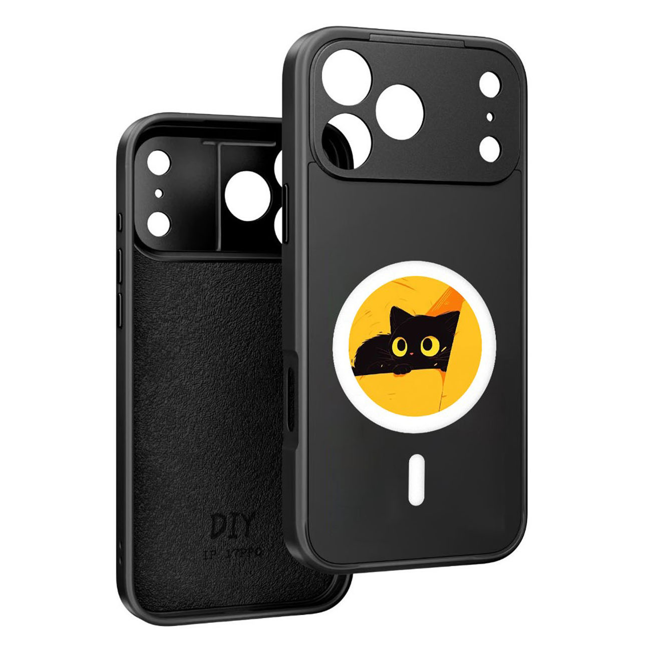 NFC Case for iPhone 17 Pro / MagSafe E-Ink Display / App Control / Black