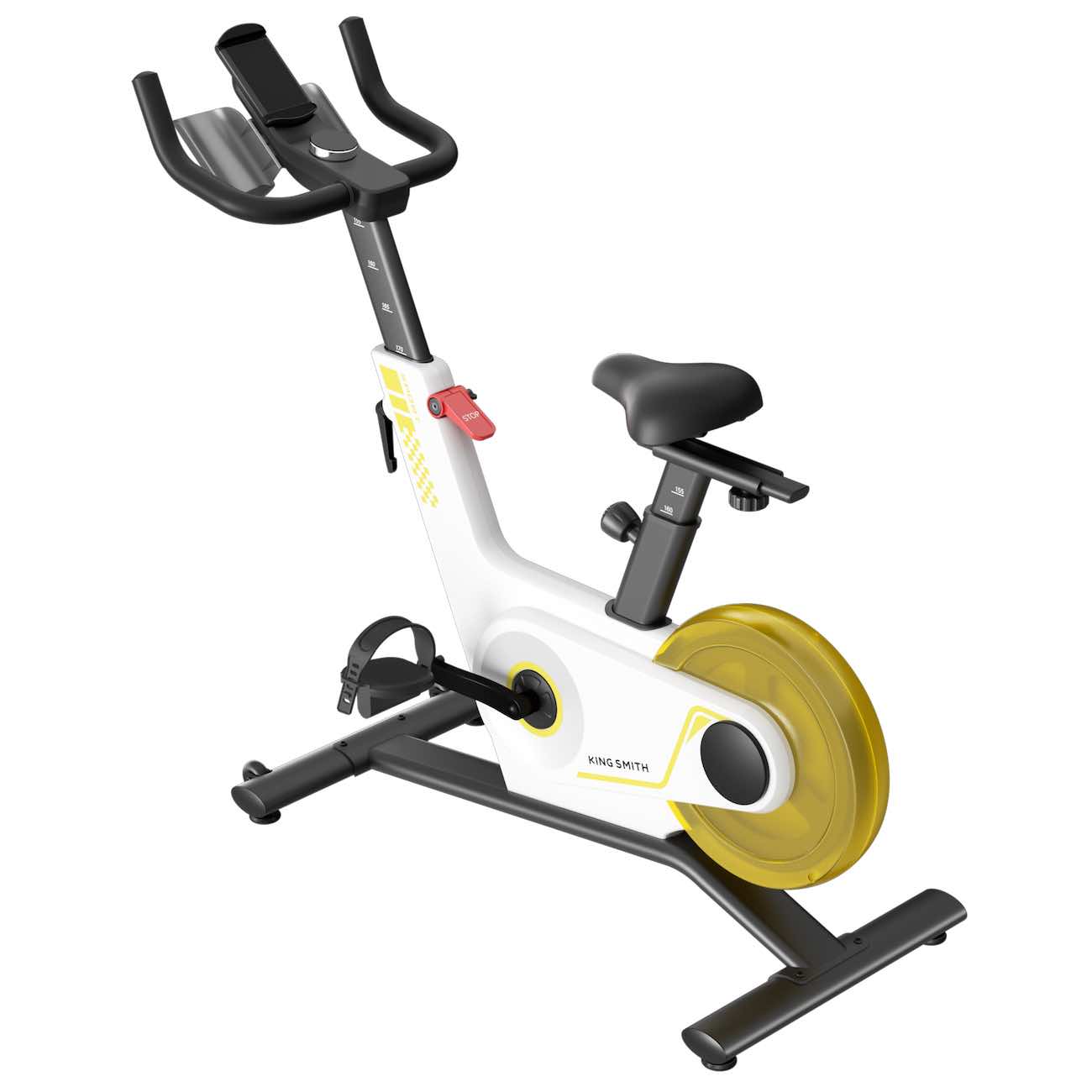 سيكل رياضي ذكي من Kingsmith Sprint / مع شاشة LED صغيرة / تحكم من الجوال / ابيض
