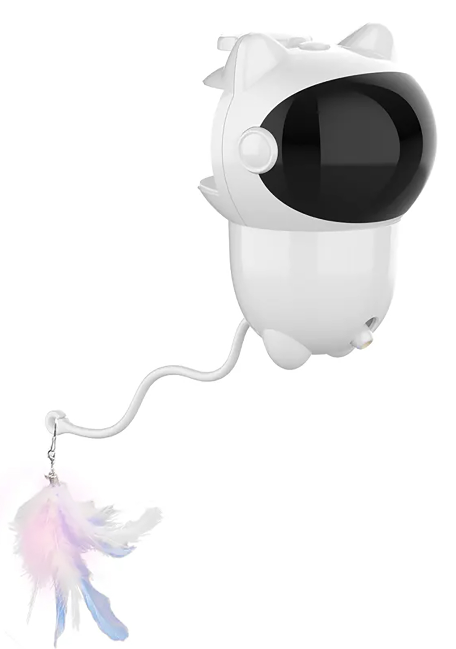 Interactive Laser Toy for Pets / Mountable / Battery-Powered / Robot-Shaped Design
