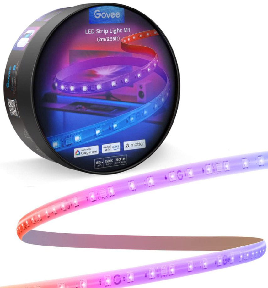 Govee Smart LED Light Strip / Mobile Control / Color Changing LED Lights / 2 Meter