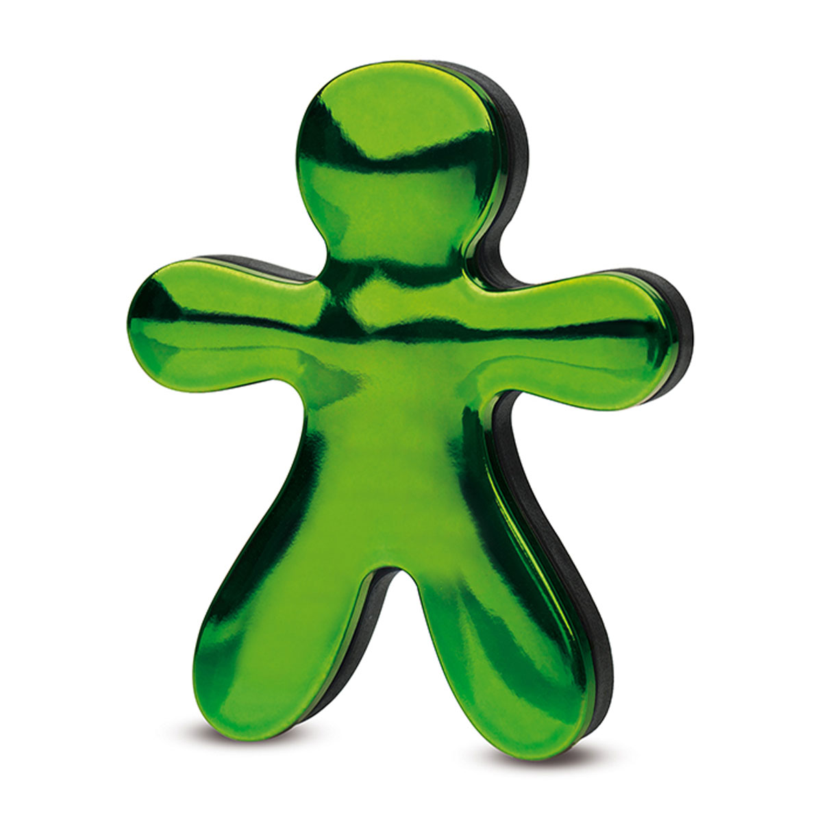 Jeff Chrome Car Air Freshener / Green / Lemon & Orange