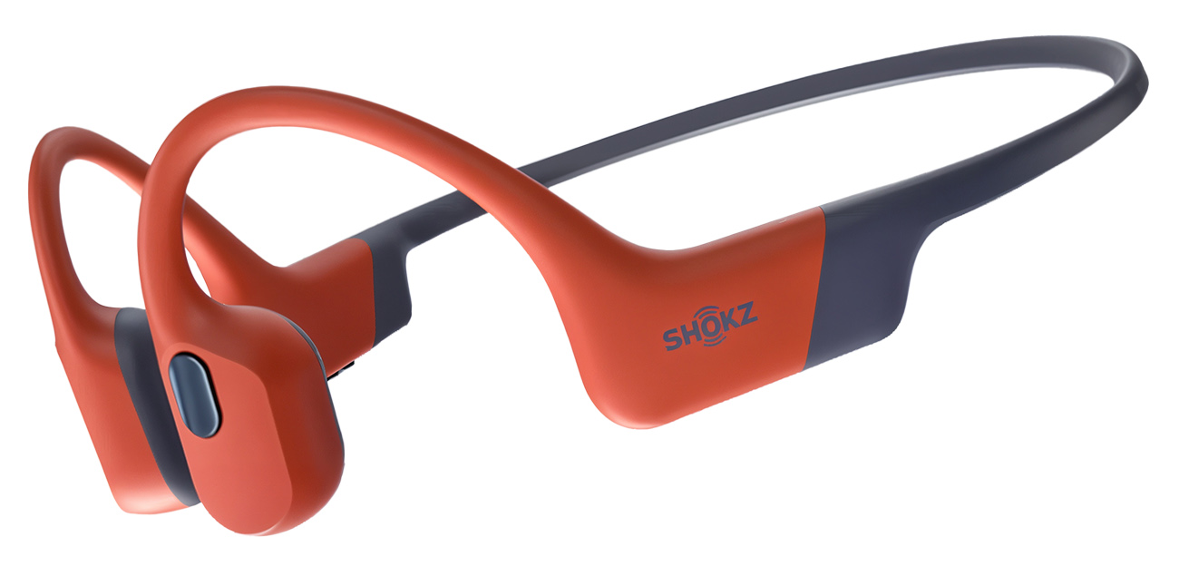 سماعة Shokz OpenSwim برو الرياضية / لاسلكية / مقاومة للماء / احمر