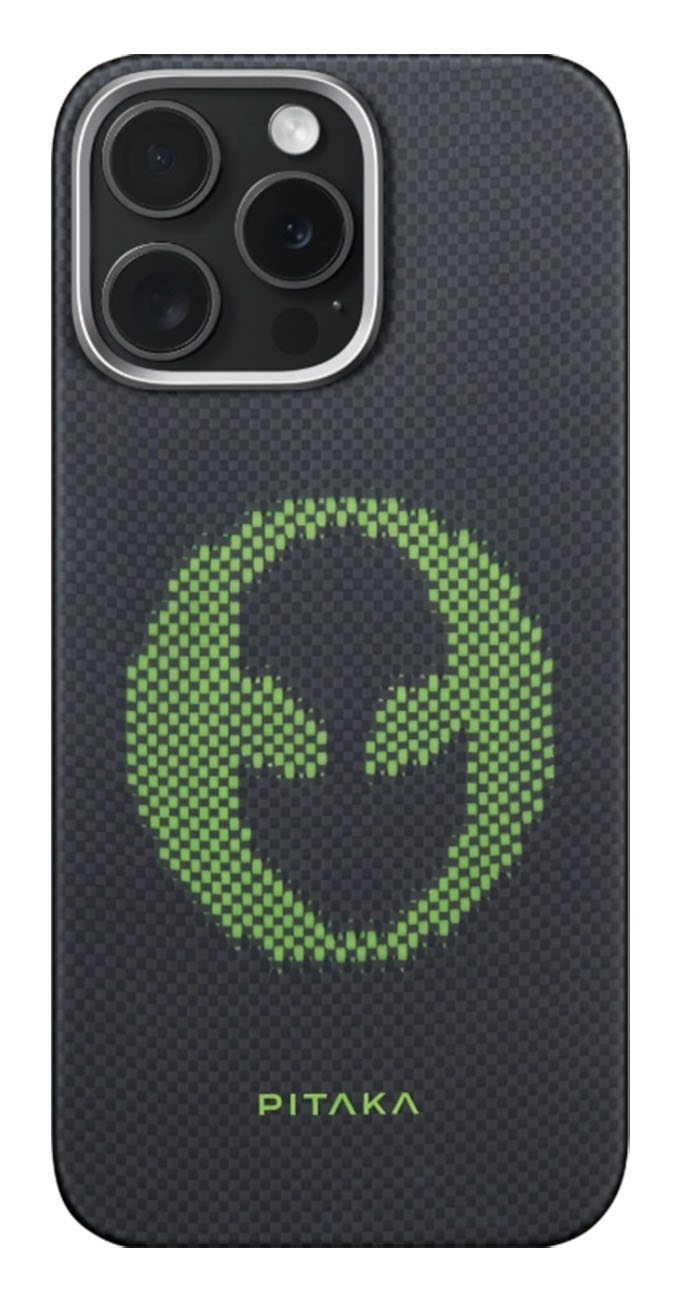 PITAKA Aries Case for iPhone 16 Pro Max / Glows in the Dark / Support MagSafe / Alien