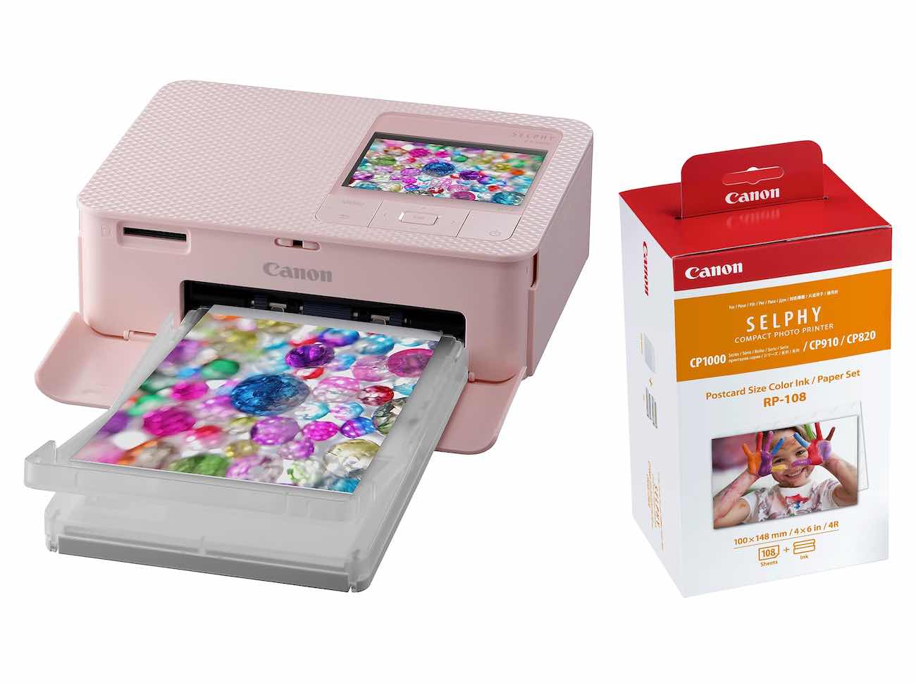 Bundle / Canon Selphy CP1500 Smart Printer / Pink with Additional