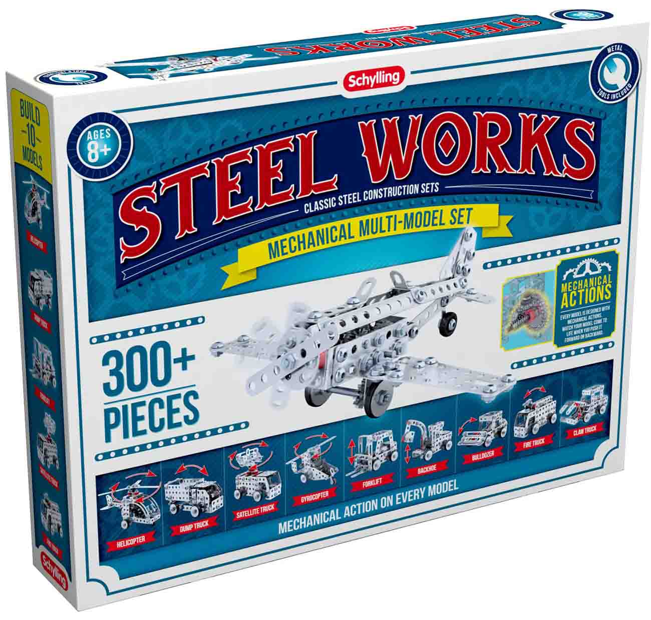 Steel Works Mechanical Building Set / Encourages Creativity & Engineering Thinking / Engaging