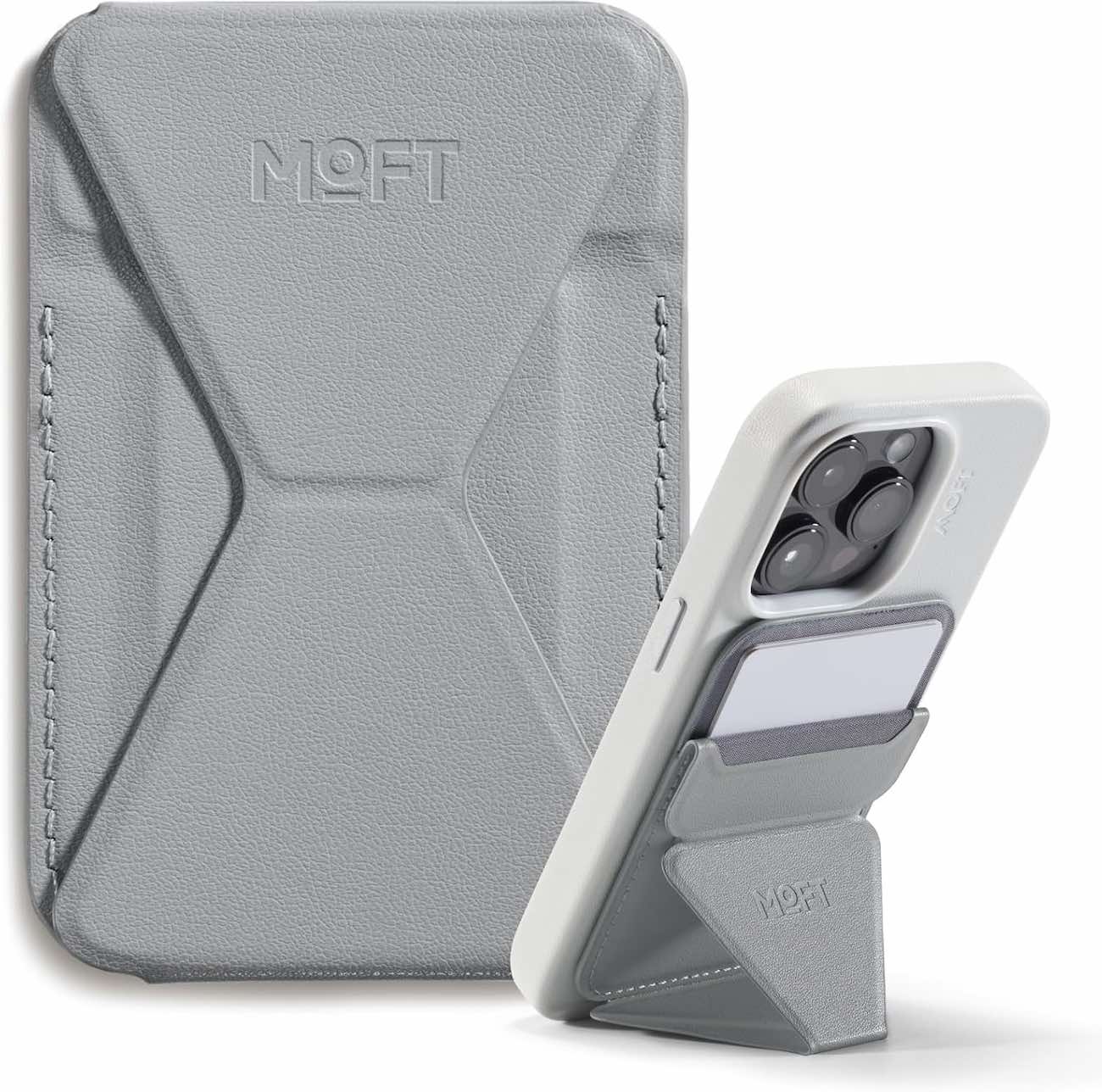 MOFT Magnetic Phone Stand / Built-in Wallet / Support MagSafe / Cement