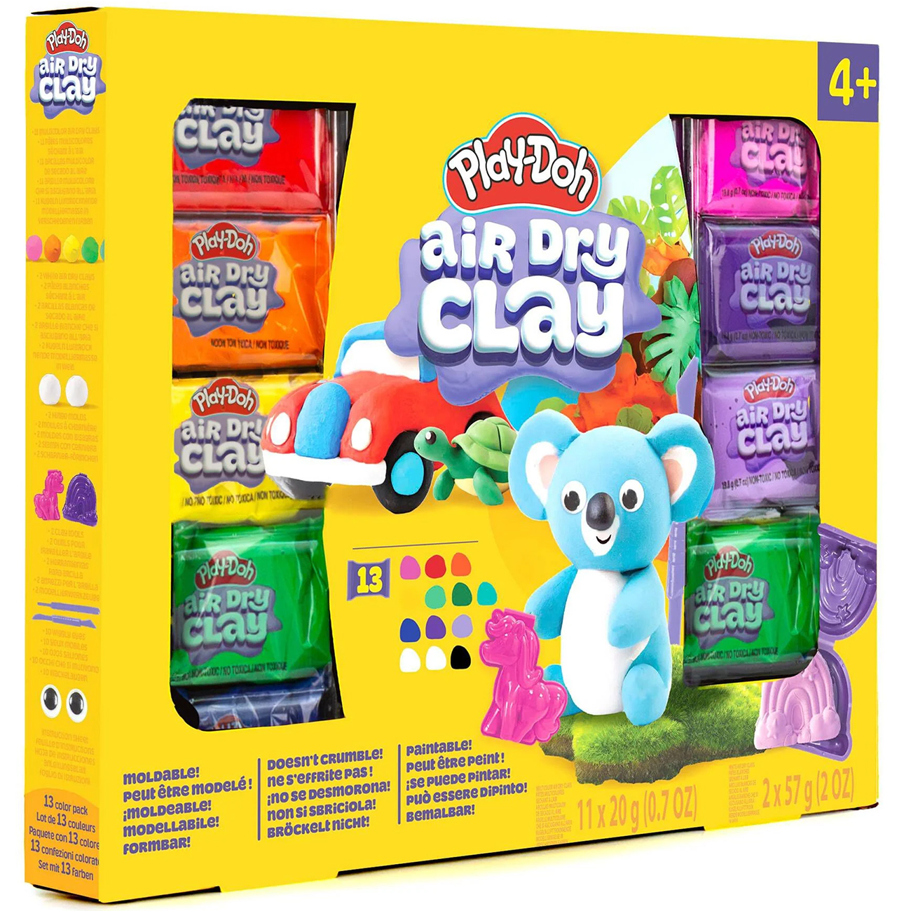 PlayDoh Air Dry Clay Modeling Set / 13 Piece Pack