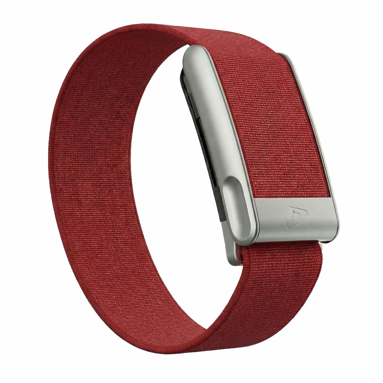 Dash Strap For Whoop 5 MG / Waterproof / Burgundy with Matte Silver Frame