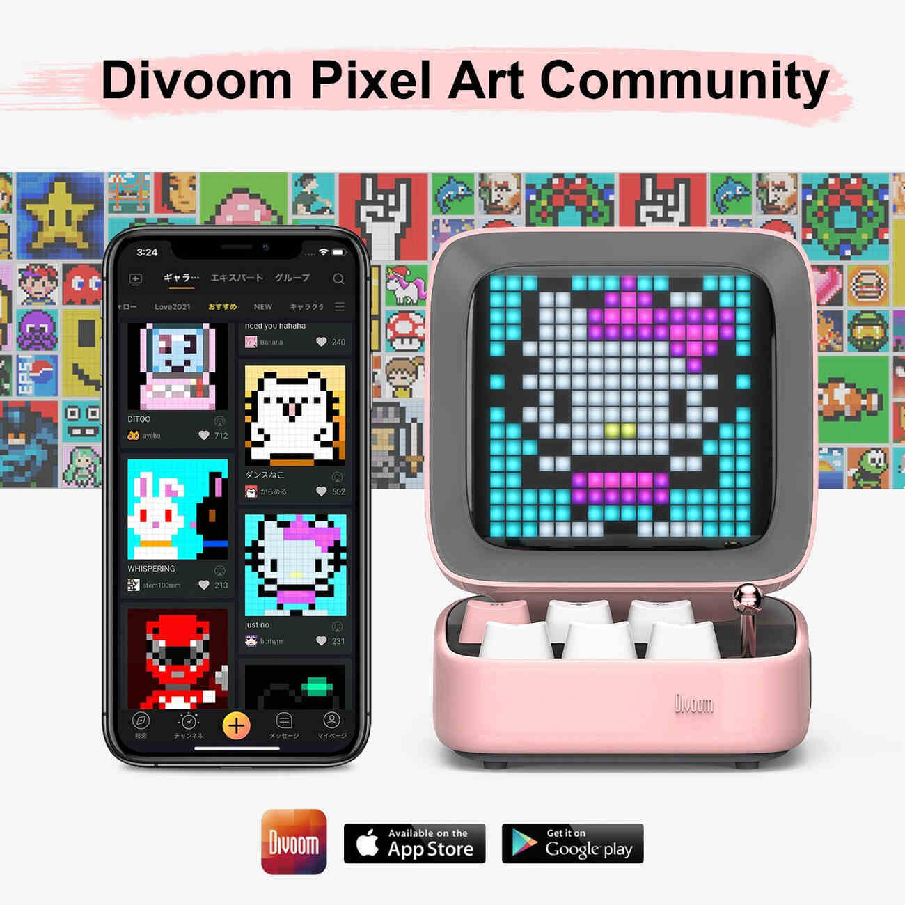 Divoom Ditoo Pro Retro Speaker / With Pixel Screen / Bluetooth Enabled ...