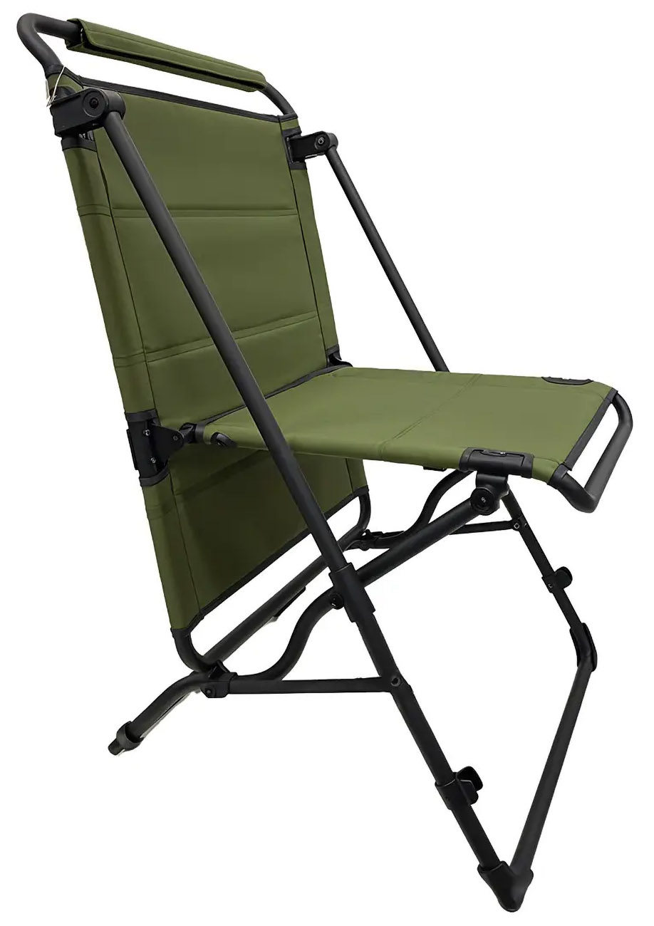 كرسي و طاولة تخييم من بورودو / تصميم 2 في 1 / قابل للطي / يتحمل حتى وزن 120 كجم / اخضر 