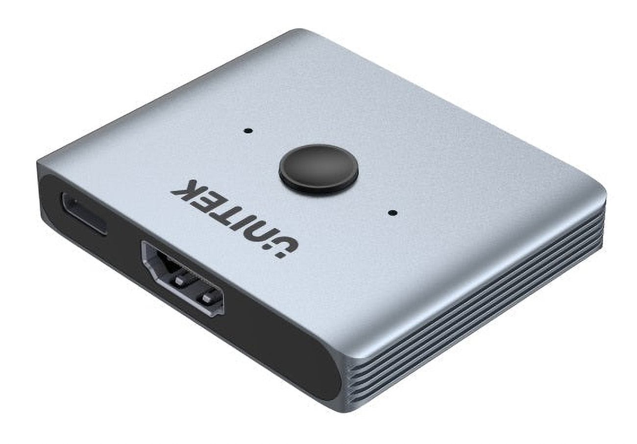 وصلة HDMI ثنائية الاتجاه من يونيتك / تربط جهازين على شاشة واحدة / دقة 8K