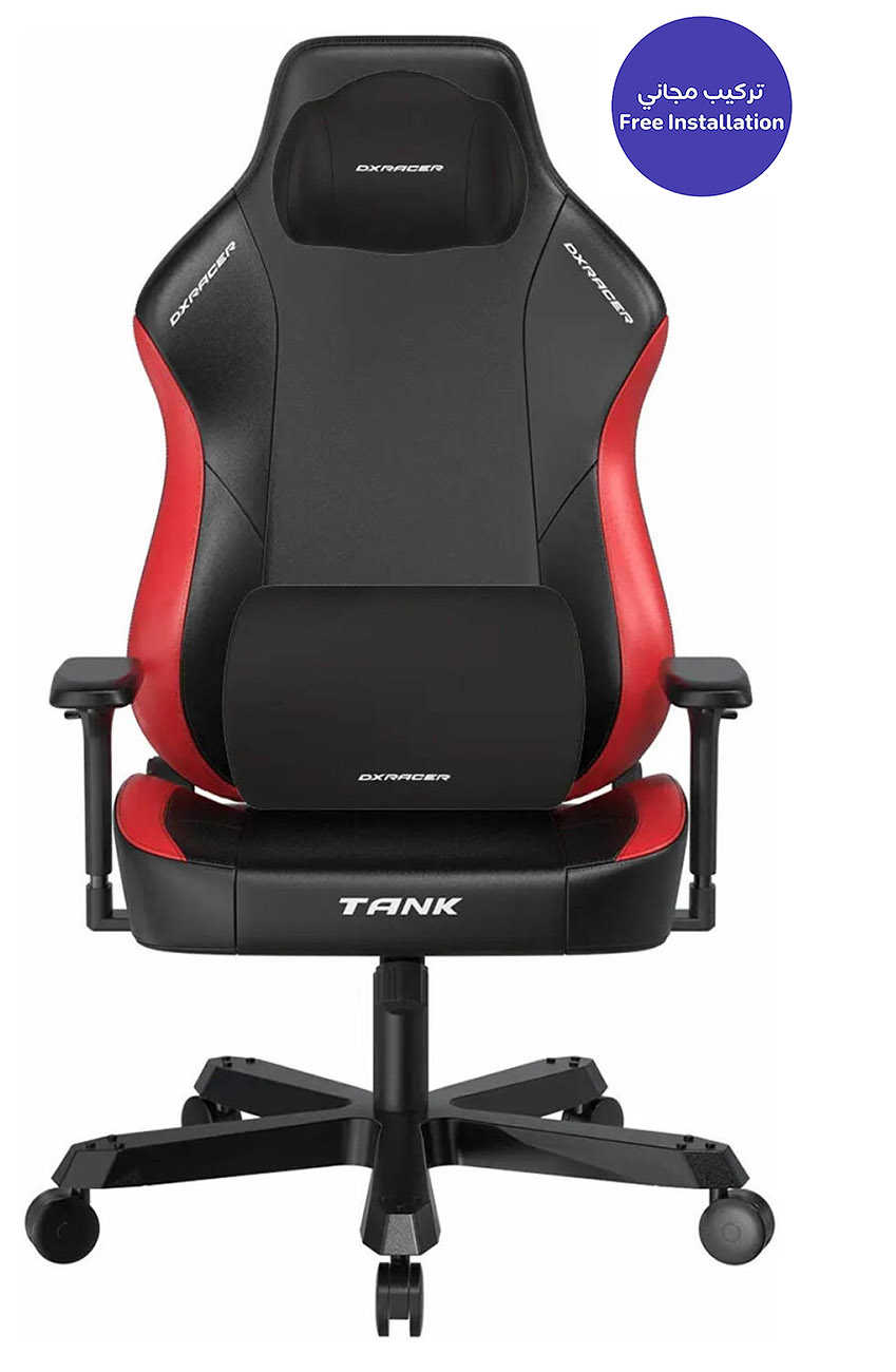 DXRacer Tank Series Gaming Chair / Leather / Exceptional Quality & Design / Black & Red