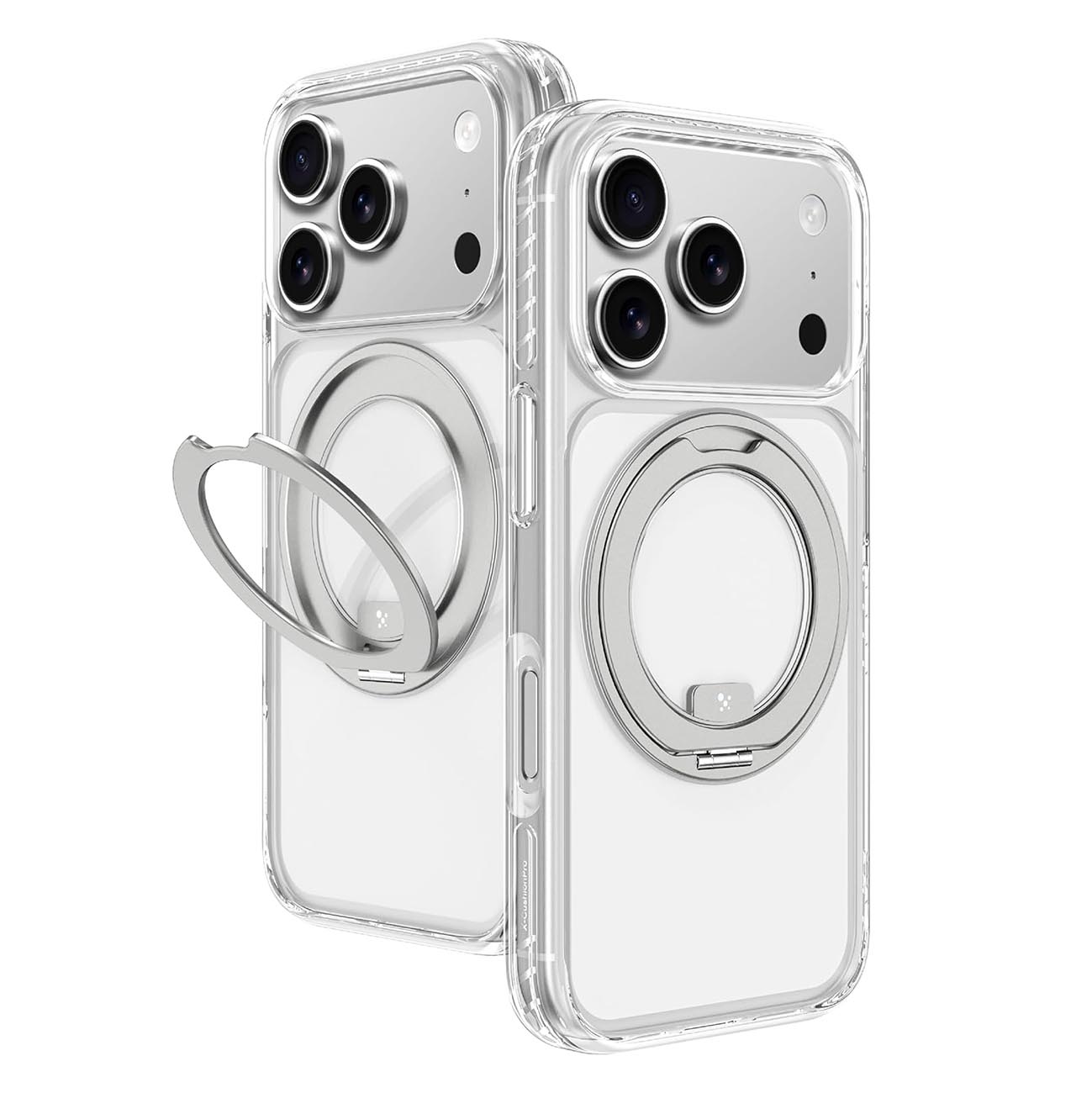 AmazingThing Titan Pro Case for iPhone 17 Pro / With built-in Stand & Grip / MagSafe / Clear