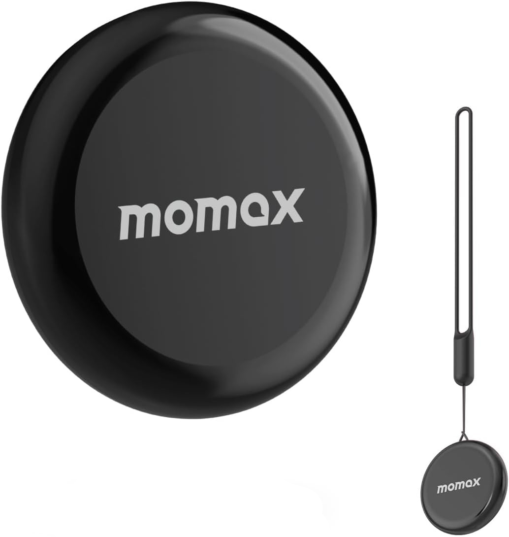 Momax Pinpop Tracker / Supports Apple Find My / Waterproof / Black