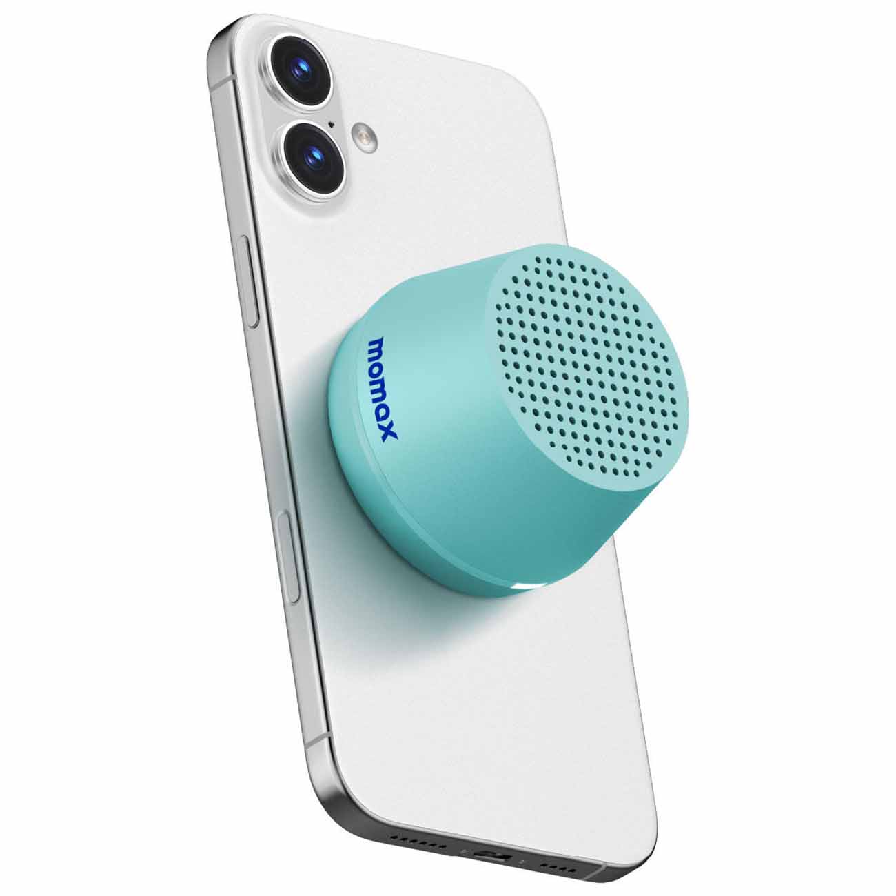 Momax 1-Vibe Go Lite Magnetic Wireless Speaker / Water-Resistant / Used as a Phone Stand / Aqua