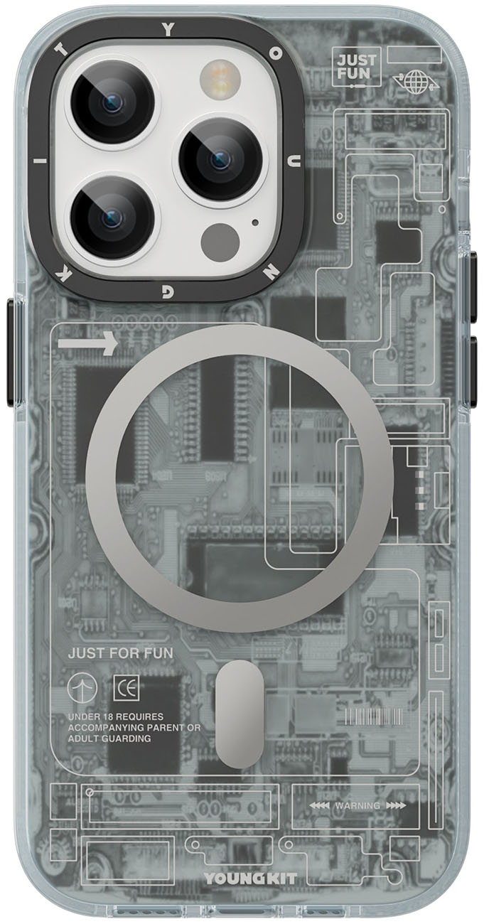 Youngkit Case for iPhone 14 Pro / Futuristic Circuit / Anti Impact ...