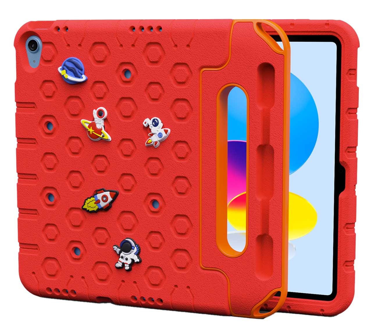 كفر لايباد 10.9 انش الجيل العاشر للاطفال من Moxedo / مكان لقلم ابل / ضد الطيحات / احمر