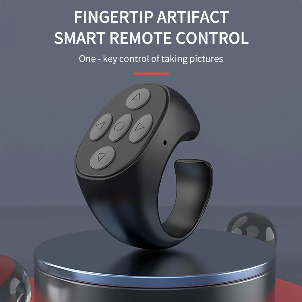 Phone Ring-Shaped Remote Control / Bluetooth Wireless / Battery ...