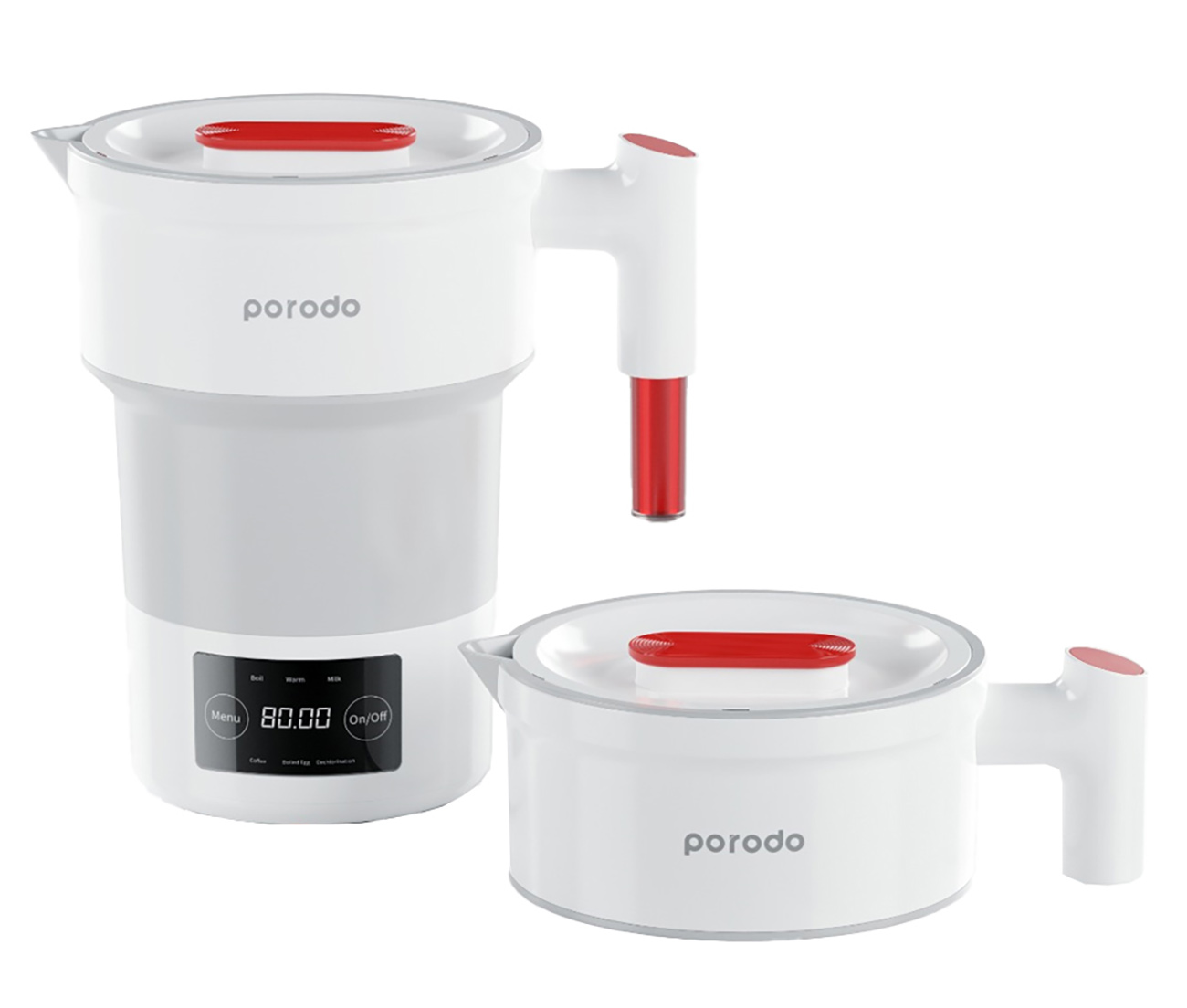 Porodo Electric Kettle / Touch Control / Foldable / 600ml Capacity