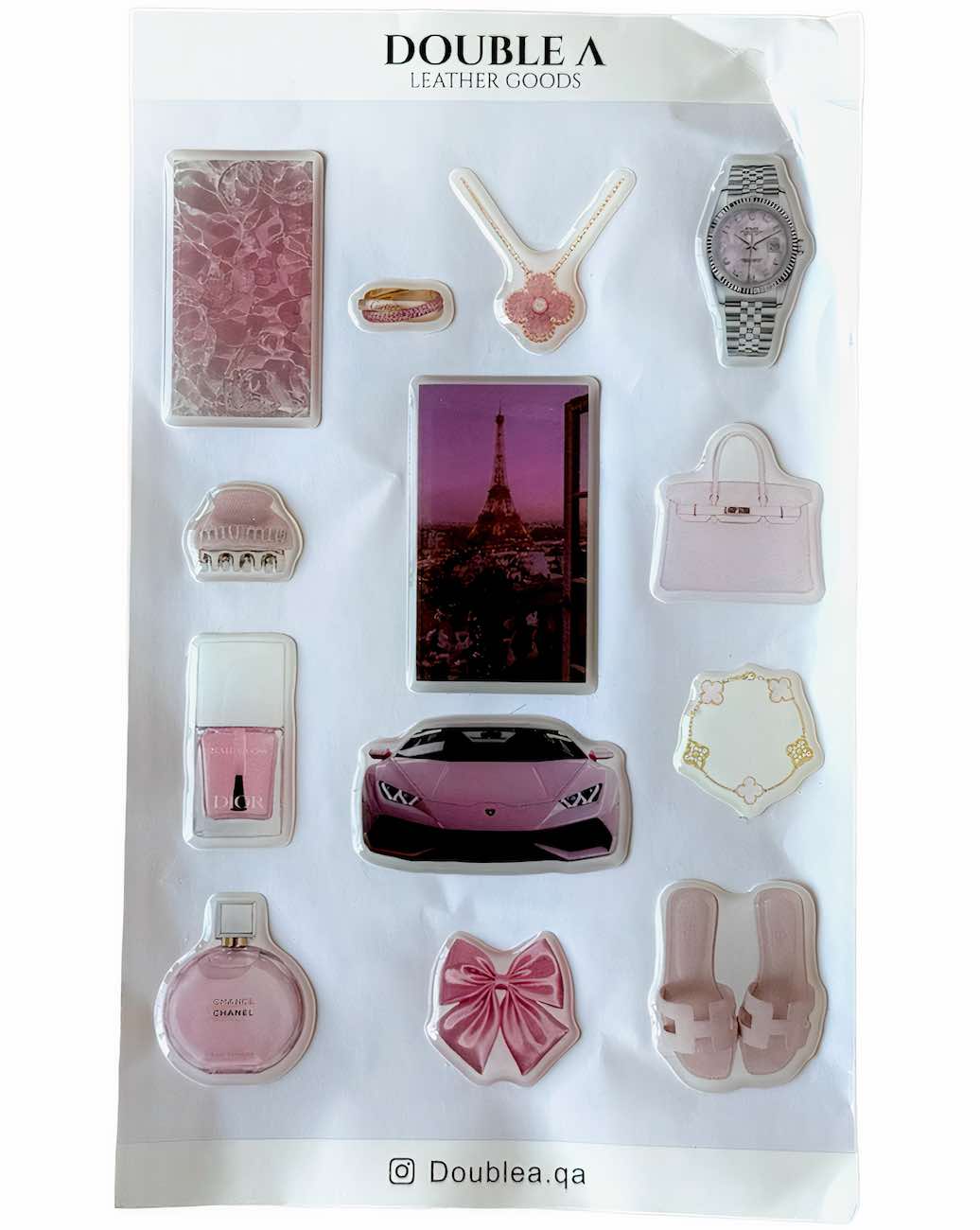 DOUBLE A 3D Sticker Pack / Elegant Designs in Qatar