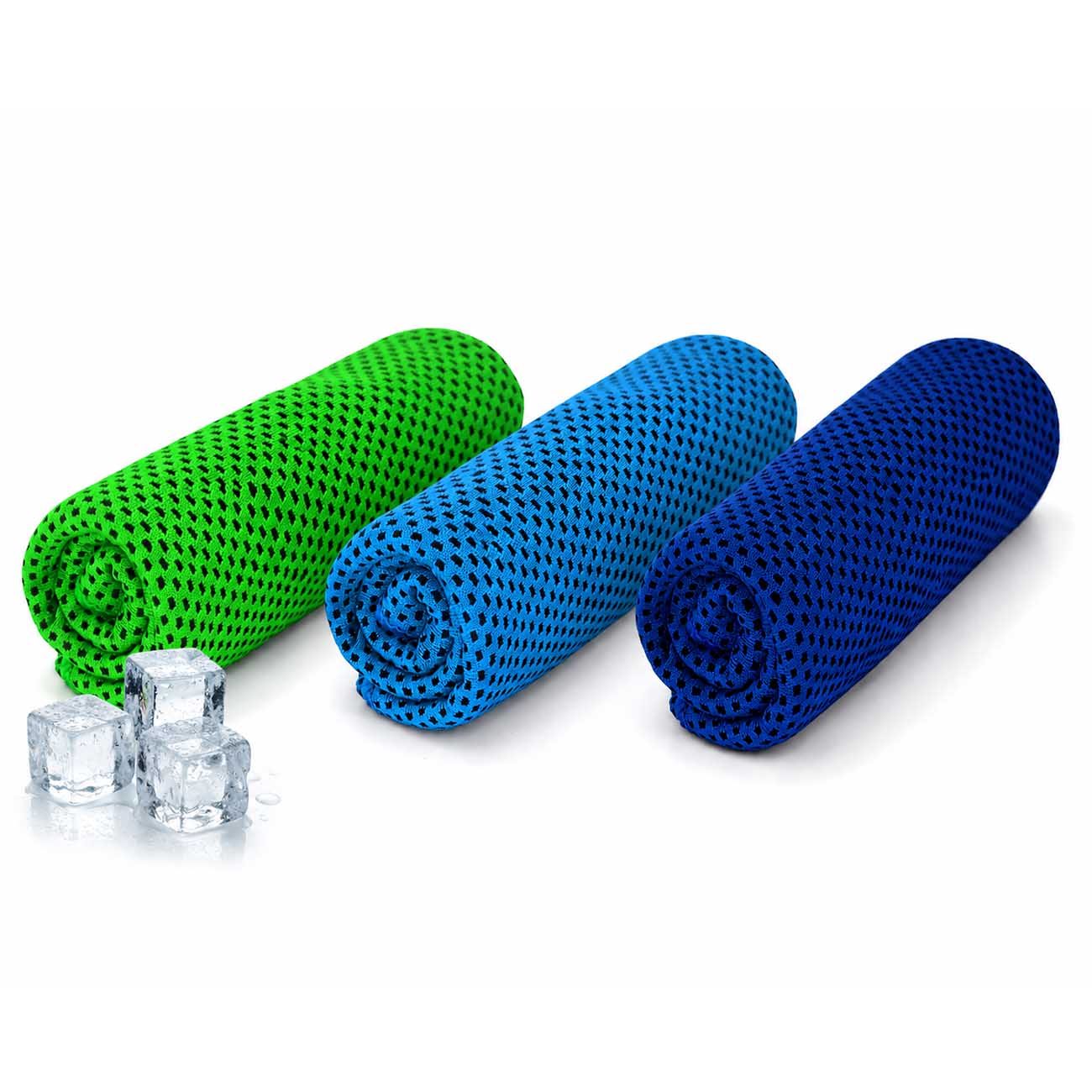 Ice Cooling Towel Bundle / Wet it.. Shake it off.. and Enjoy the Cold / Pack of 3