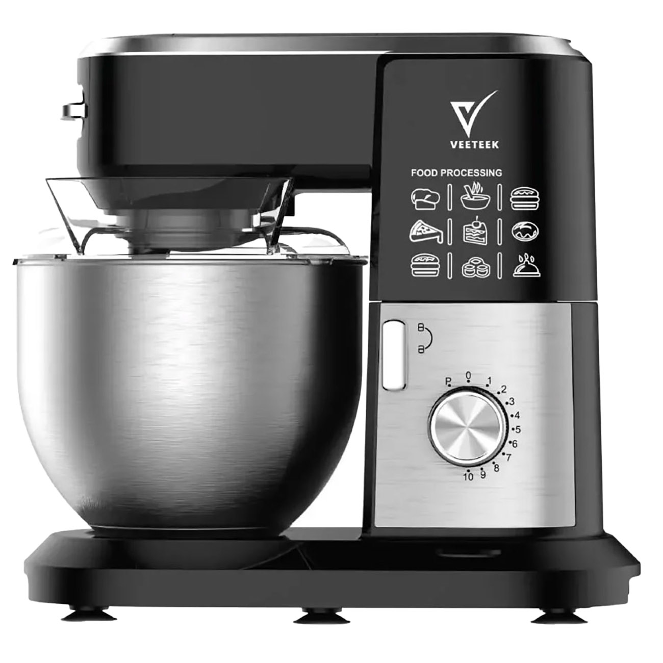 عجانة كهربائية من Veeteek / سعة 6 لتر / قوة 1000 واط