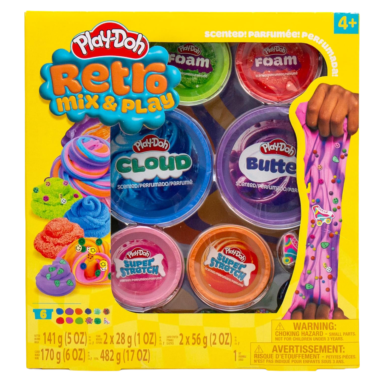 PlayDoh  Retro Mix & Play / 6 Piece Set