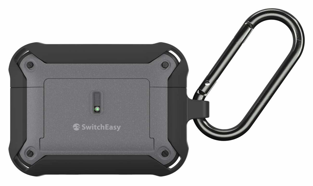 كفر Switcheasy Guardian لسماعة ابل AirPods برو 2 / قوي يحمي من الطيحات / اسود و رصاصي
