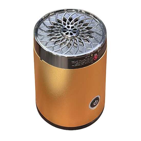Portable Electronic Bukhoor Burner / Battery Operated / Gold