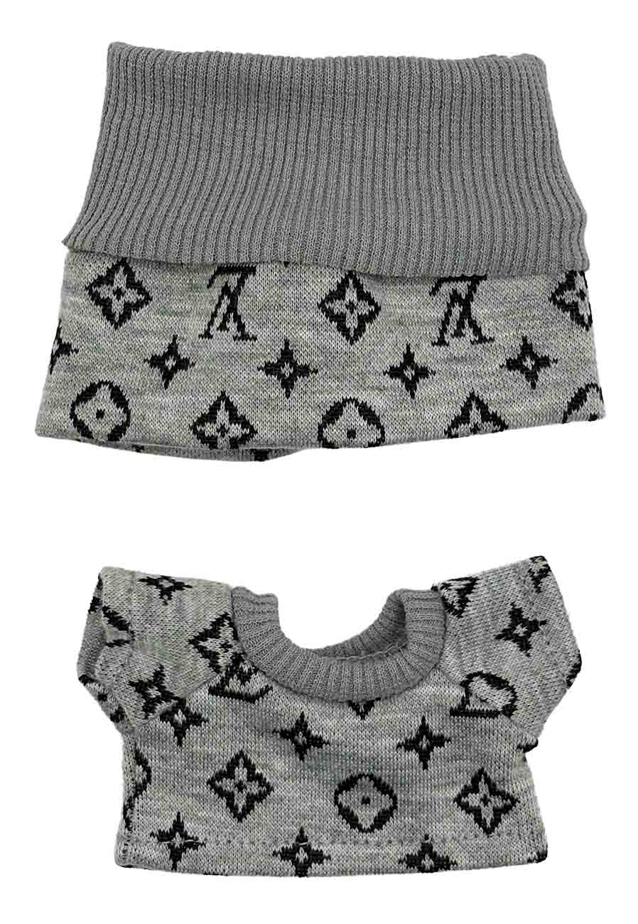 Labubu Outfit / LV Design / Grey