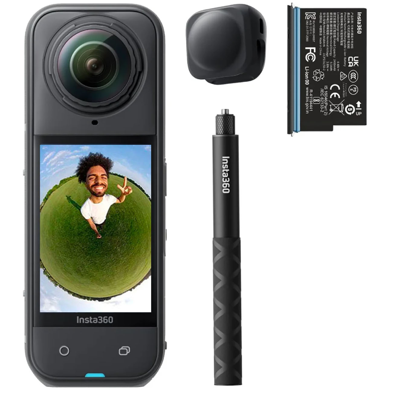 Insta360 X5 Starter Bundle / 8K Resolution / 360 Capture / With Selfie Stick