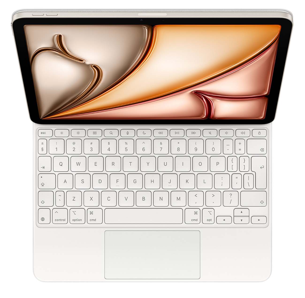 كيبورد ابل Magic لايباد اير حجم 11 انش / مع تراك باد / عربي و انجليزي / ابيض