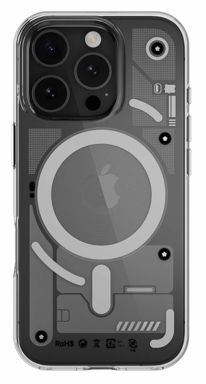 MagEasy X Ray Case for iPhone 16 Pro / Support MagSafe / Drop-Resistant / Clear