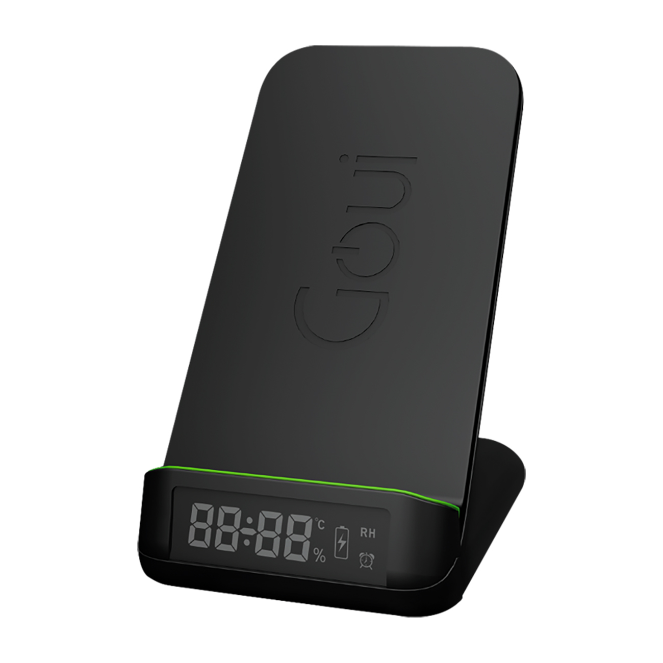 Goui Wireless Charger Stand / with Built-in Digital Clock & Alarm / Supports Fast Charging