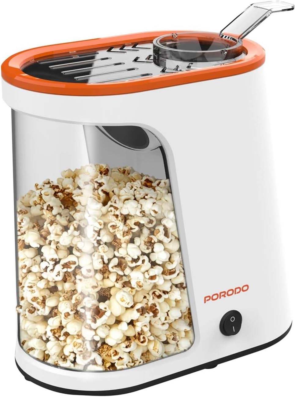 مكينة بورودو الكهربائية لتحضير البوب كورن الصحي / سعة 60 جرام / قوة 1200 واط / بدون زيت او زبدة