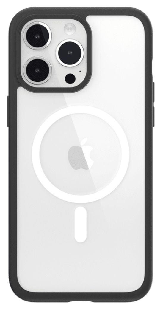 كفر SwitchEasy ROAM لايفون 15 برو / يدعم MagSafe / ضد الطيحات / شفاف مع اطار اسود