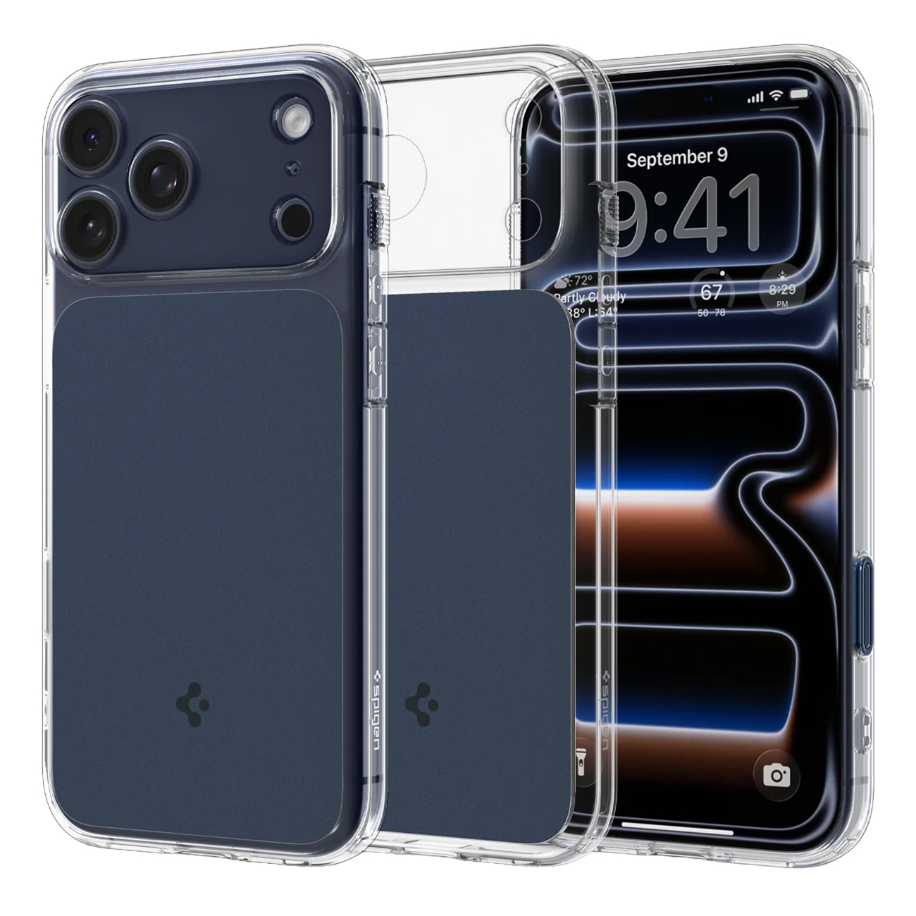 Spigen Ultra Hybrid T Case for iPhone 17 Pro / Drop Protection / Supports MagSafe / Matte Blue