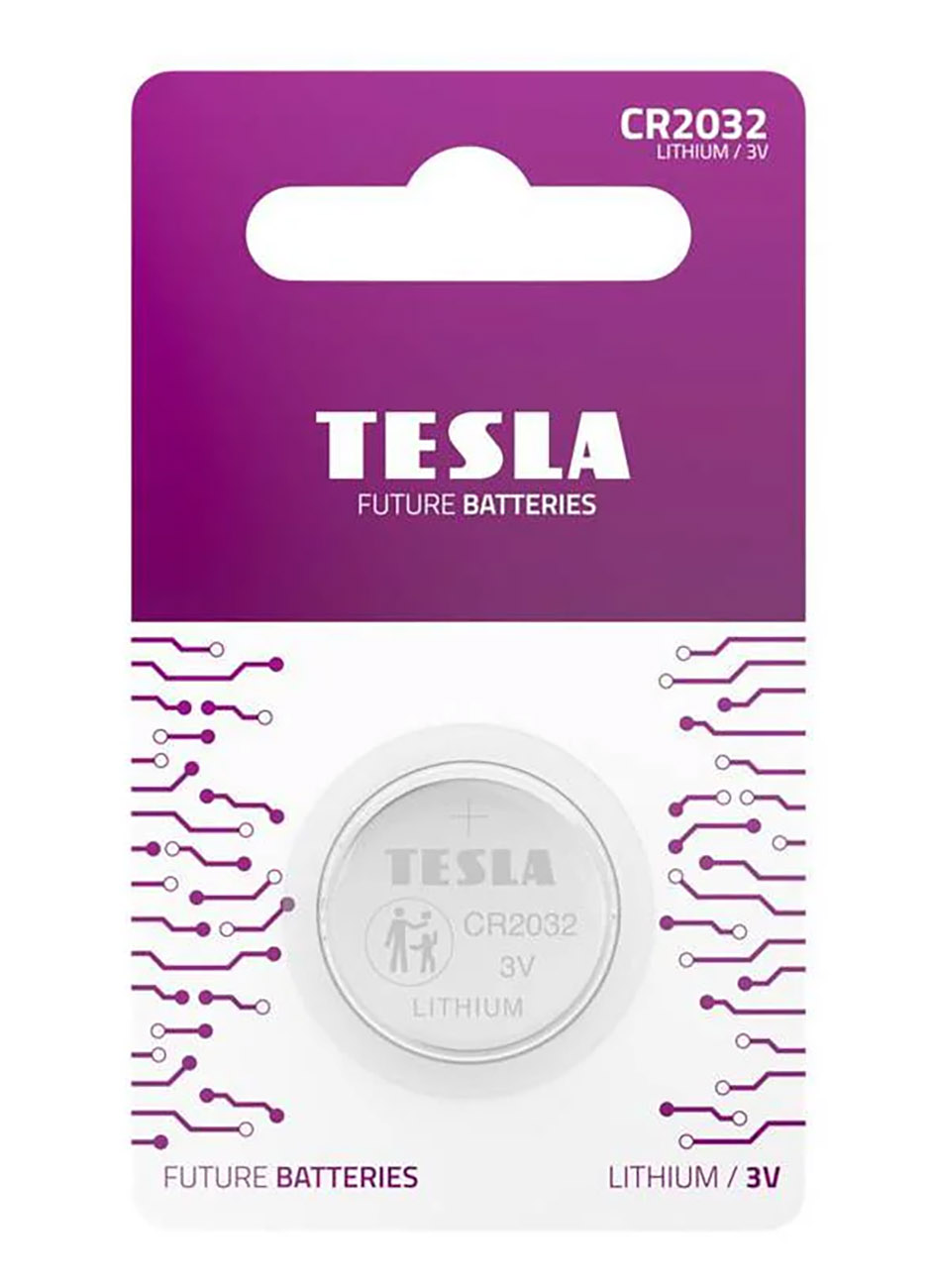 بطارية ليثيوم من TESLA نوع CR 2032 / قوة 3V
