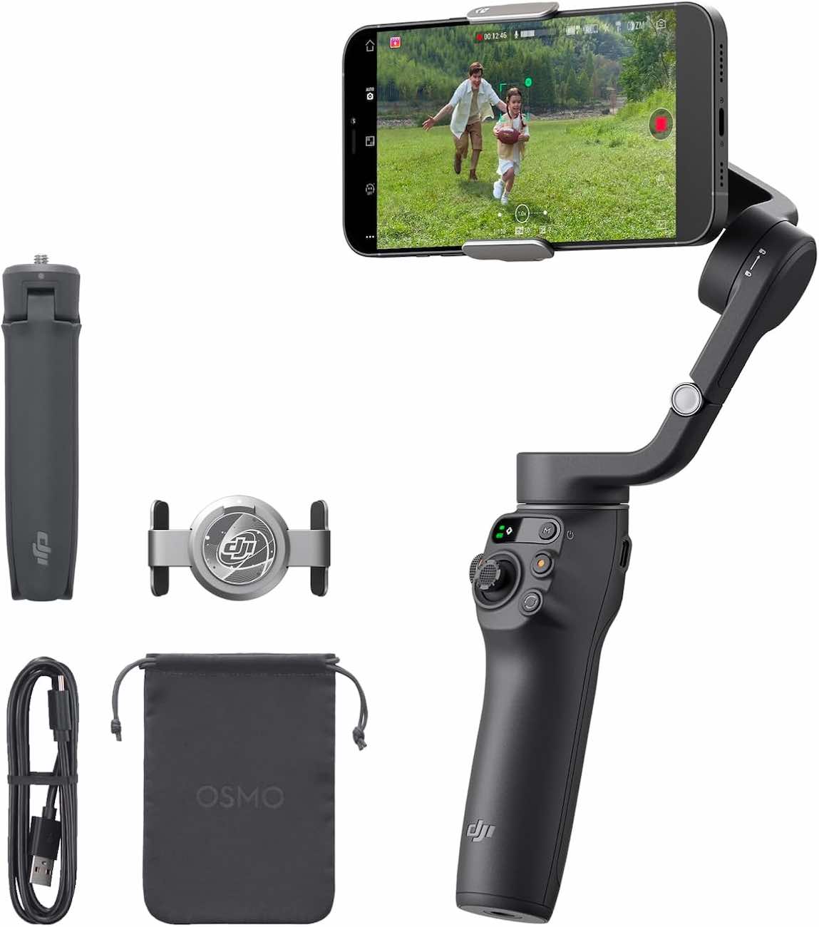 جهاز تثبيت الجوال الذكي Osmo 6 للتصوير من Dji / عصا لزيادة الطول / تصوير Gimbal