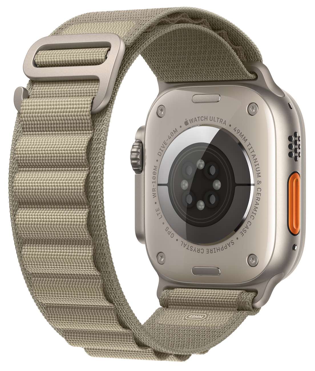 Alpine Loop Sports Band by 974Bands for the Apple Watch Ultra / Size 49 / Olive