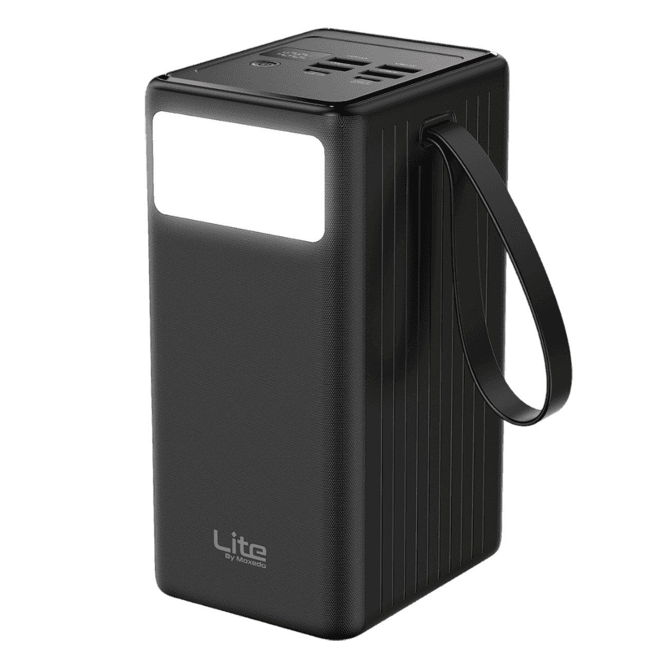 Moxedo 70,000mAh Power Station / 2 Type-C Ports + 4 USB-A Ports / LED Light & Lanyard