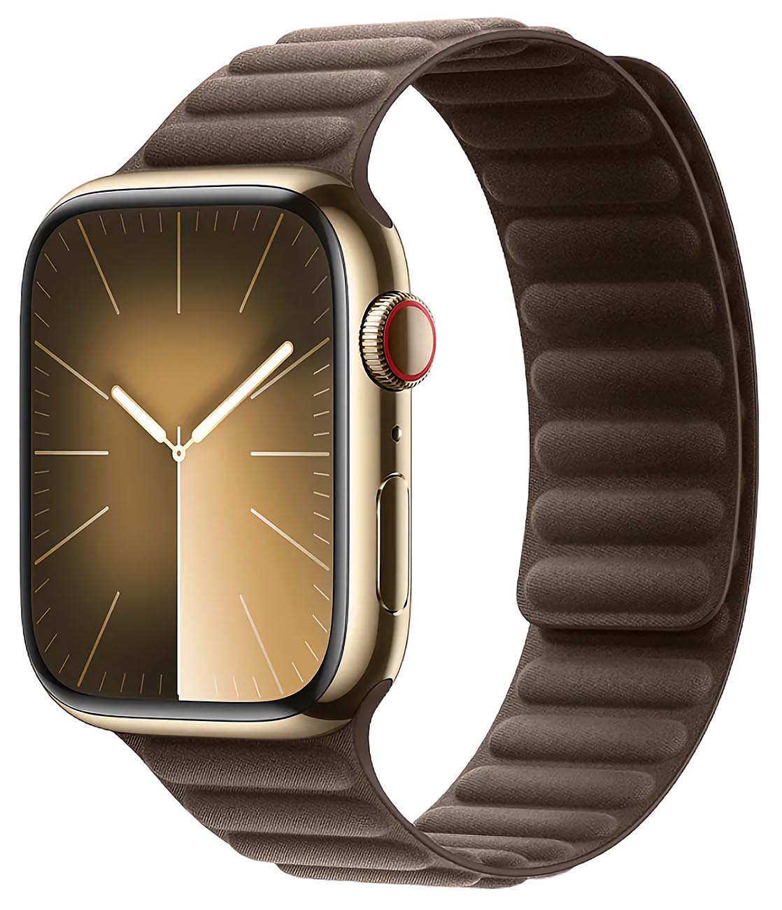 Magnetic Link Band by 974Bands for Apple Watch / Size 44 / 45 / 49 / Brown