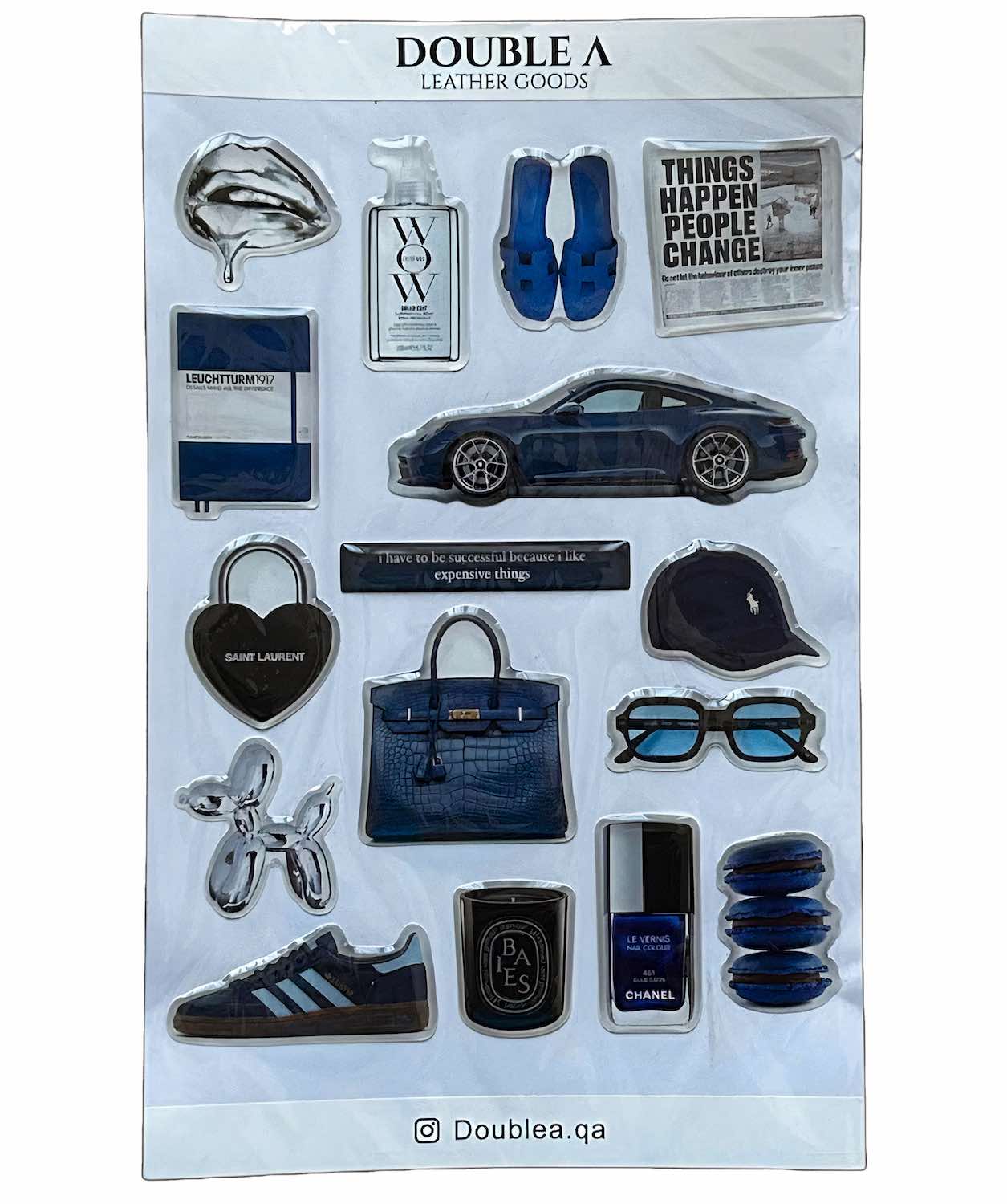 DOUBLE A 3D Sticker Pack / Elegant Designs in Qatar