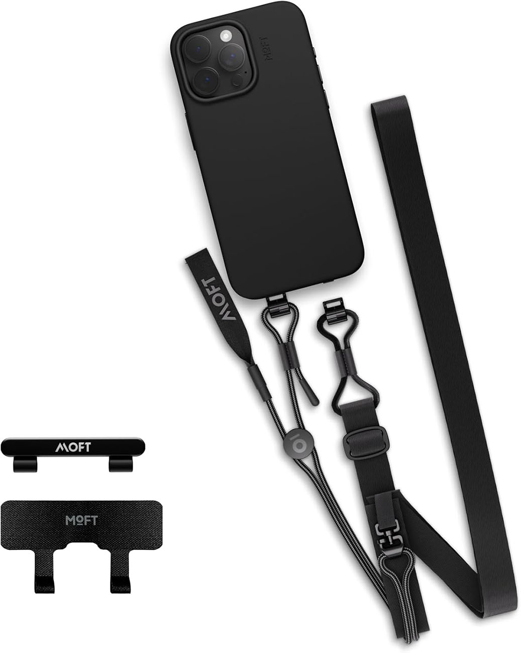 سير علاق من موفت / طول متغير حتى 150 سم / يدعم اغلب الكفرات / لون Jet Black 