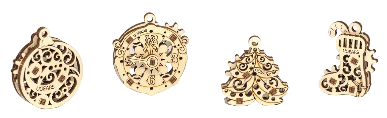 لعبة تركيب ميكانيكية من Ugears / قطع خشبية / تصميم 3D جميل / U-Fidget Gear