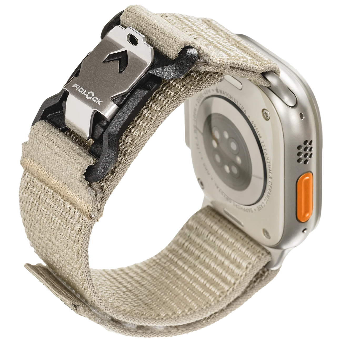 سير MagEasy Rover لساعة ابل / حجم 44 و 45 و 46 و 49 / تصميم أنيق / قماش / تيتانيوم